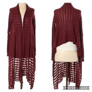 Moda International Drape Long Sleeve Cardigan